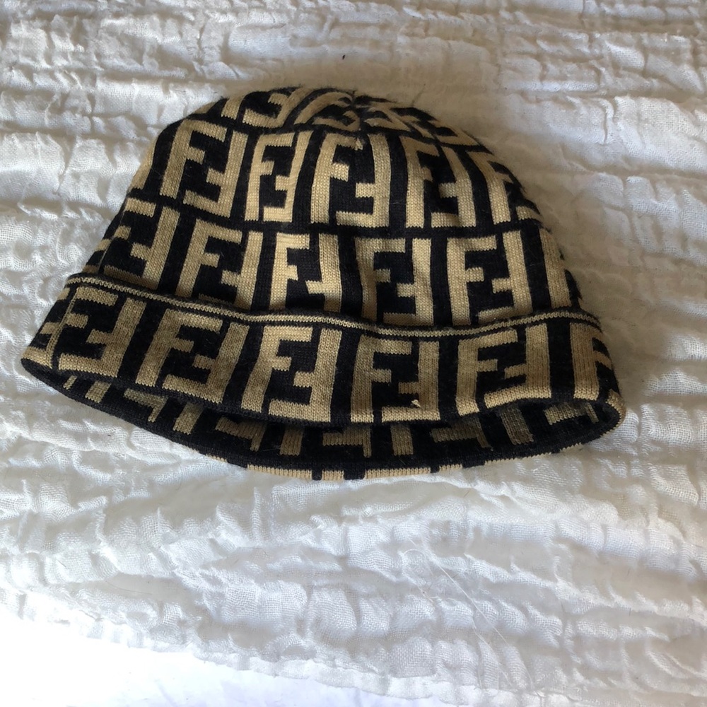 Fendi Beanie .. size small . It’s classic pattern Zucca.